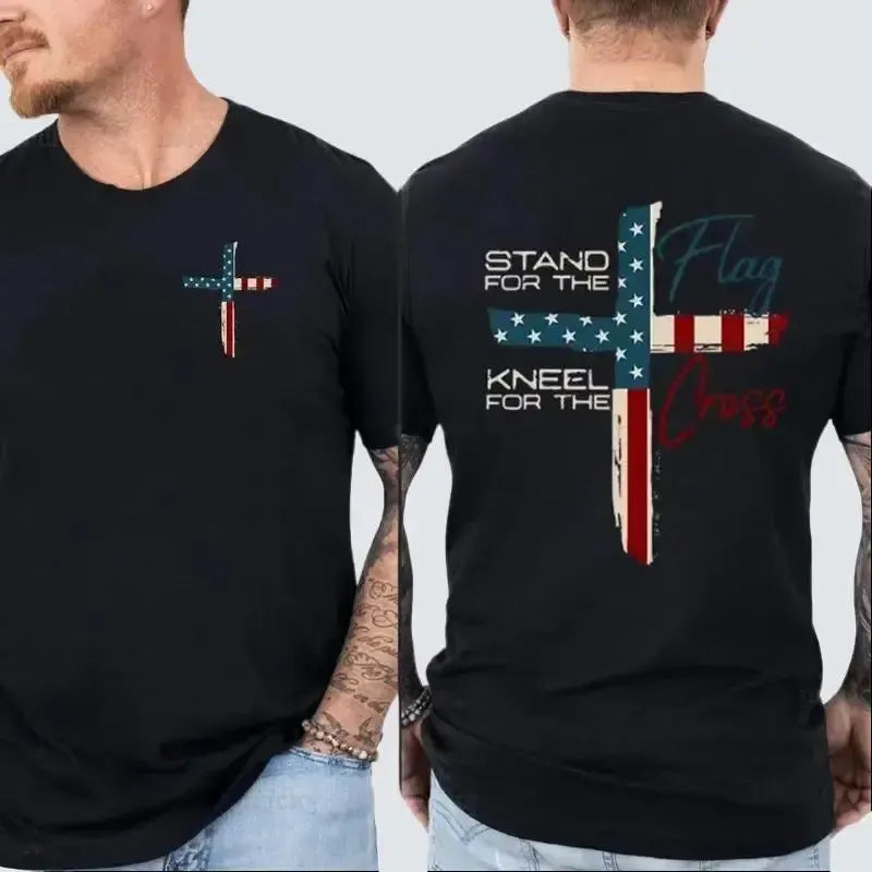 Stand For The Flag Kneel For The Cross T-Shirt / Sweatshirt / Hoodie