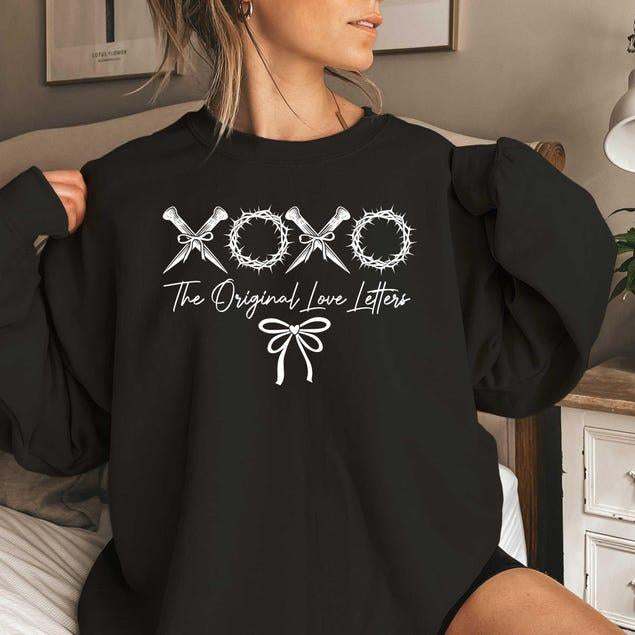 XOXO Love Letters Jesus Bible Verse Christian Religious Valentine Gift T-Shirt / Sweatshirt / Hoodie