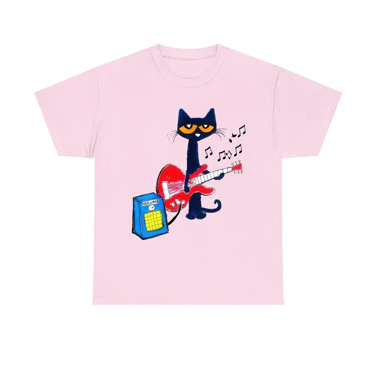 Cool Cartoon Pete The Cat Playing Guitar Music Lover T-Shirt / Sweatshirt / Hoodie