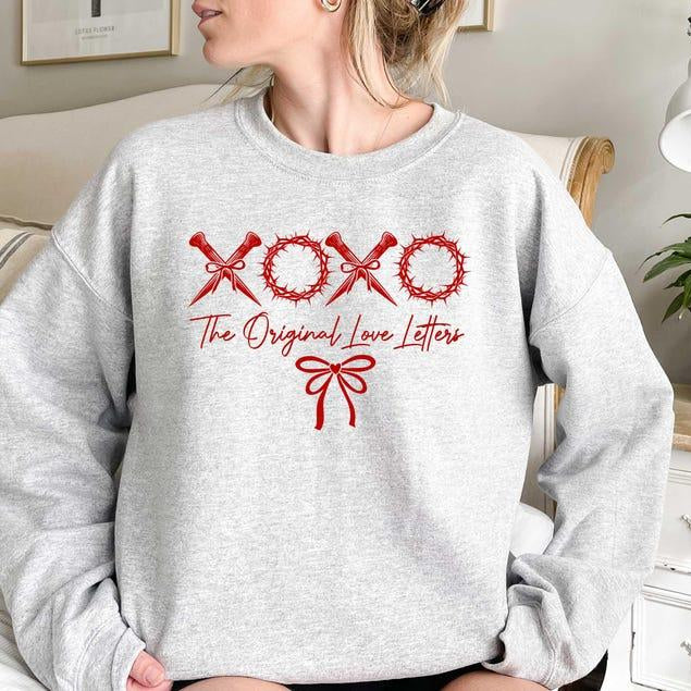 XOXO Love Letters Jesus Bible Verse Christian Religious Valentine Gift T-Shirt / Sweatshirt / Hoodie