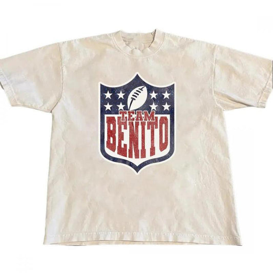 Team Benito Retro Football Shield Graphic T-Shirt / Sweatshirt / Hoodie
