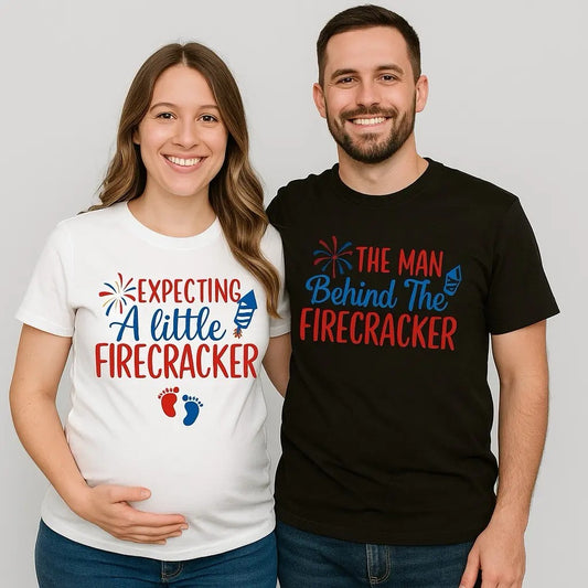 Couples 4th of July Pregnancy Announcement T-Shirt / Sweatshirt / Hoodie