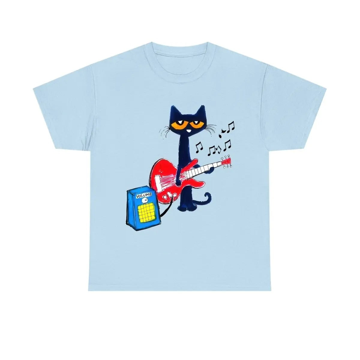 Cool Cartoon Pete The Cat Playing Guitar Music Lover T-Shirt / Sweatshirt / Hoodie