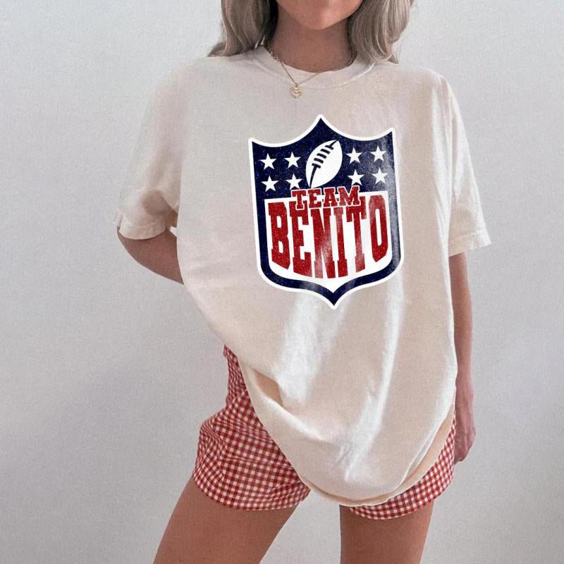 Team Benito Retro Football Shield Graphic T-Shirt / Sweatshirt / Hoodie