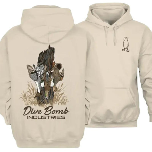Dive Bomb Industries Vintage Waterfowl Outdoor Hunting Duck T-Shirt / Sweatshirt / Hoodie