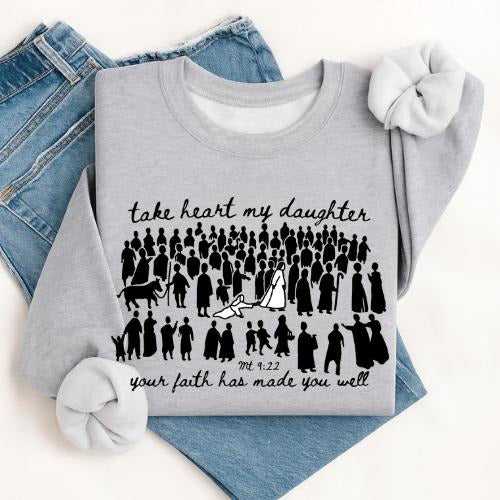 Christian Bible Verse Woman Touches Jesus Faith-Based T-Shirt / Sweatshirt / Hoodie