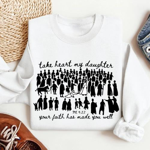 Christian Bible Verse Woman Touches Jesus Faith-Based T-Shirt / Sweatshirt / Hoodie