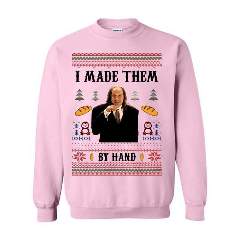 Addams Family Uncle Fester “I Made Them By Hand” Funny Ugly Christmas T-Shirt / Sweatshirt / Hoodie