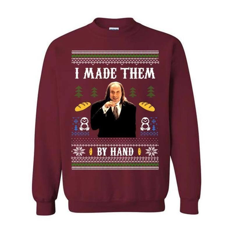 Addams Family Uncle Fester “I Made Them By Hand” Funny Ugly Christmas T-Shirt / Sweatshirt / Hoodie