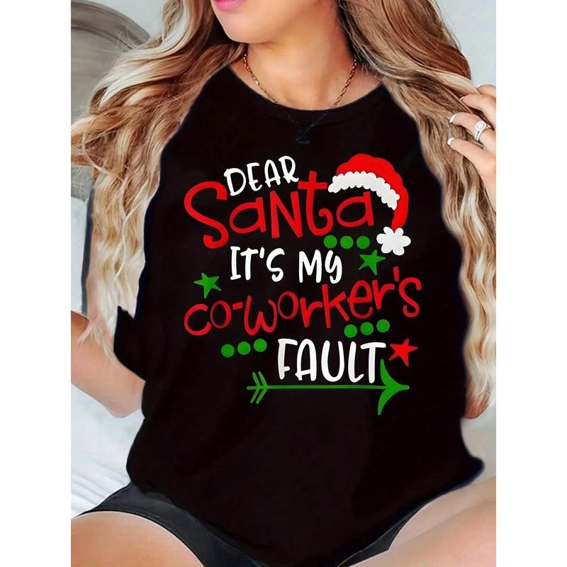 Dear Santa It's My Coworker's Fault Christmas Gift T-Shirt / Sweatshirt / Hoodie