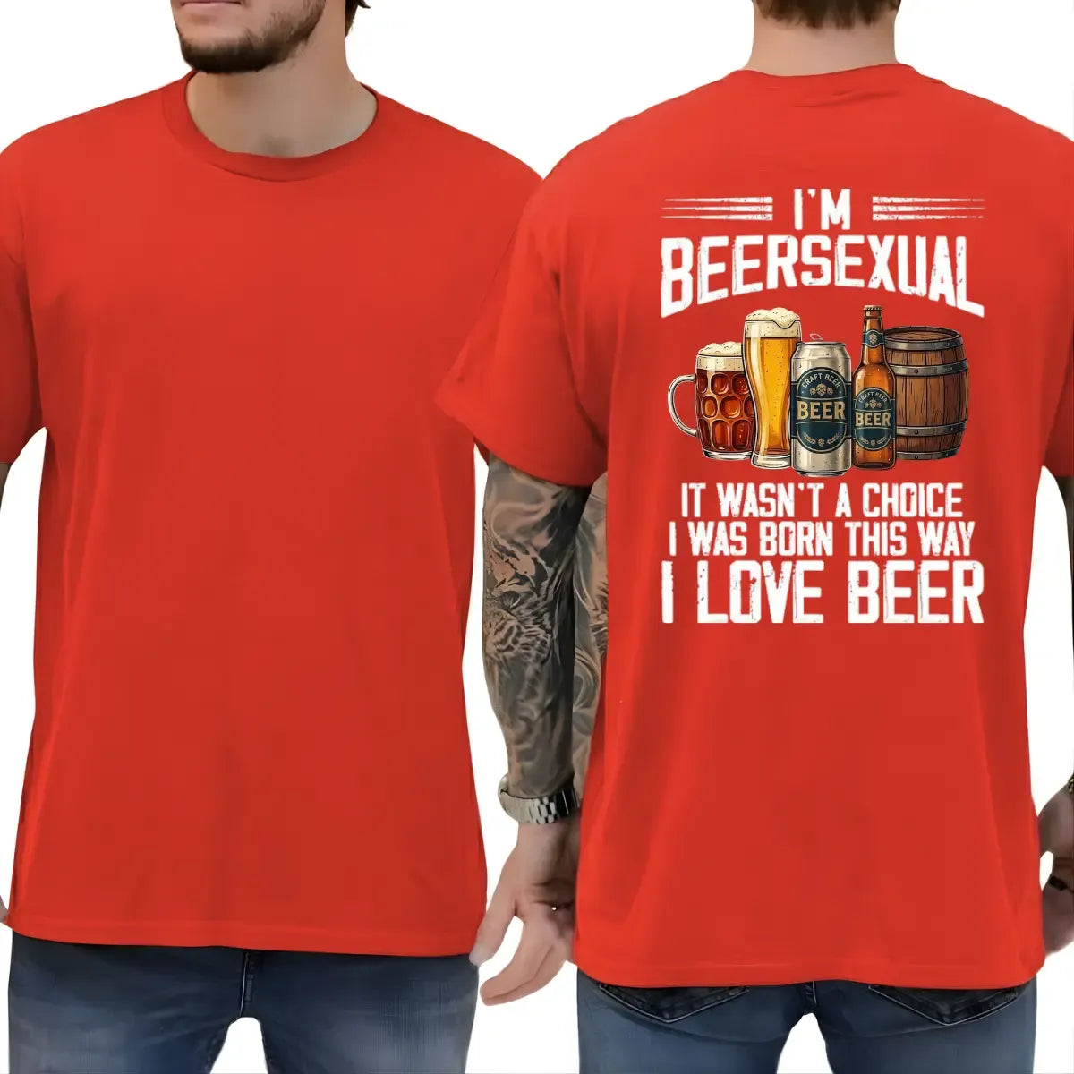 I'm Beersexual Funny Graphic Gift For Beer Lovers T-Shirt / Sweatshirt / Hoodie
