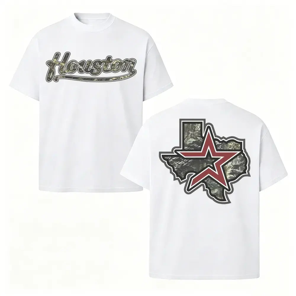 Houston Texas Camo Lone Star Graphic T-Shirt / Sweatshirt / Hoodie
