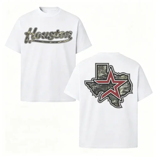 Houston Texas Camo Lone Star Graphic T-Shirt / Sweatshirt / Hoodie