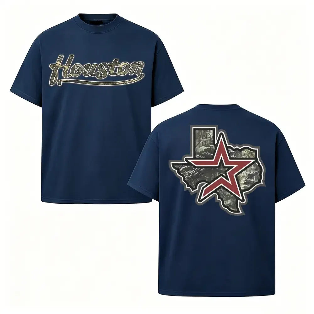 Houston Texas Camo Lone Star Graphic T-Shirt / Sweatshirt / Hoodie