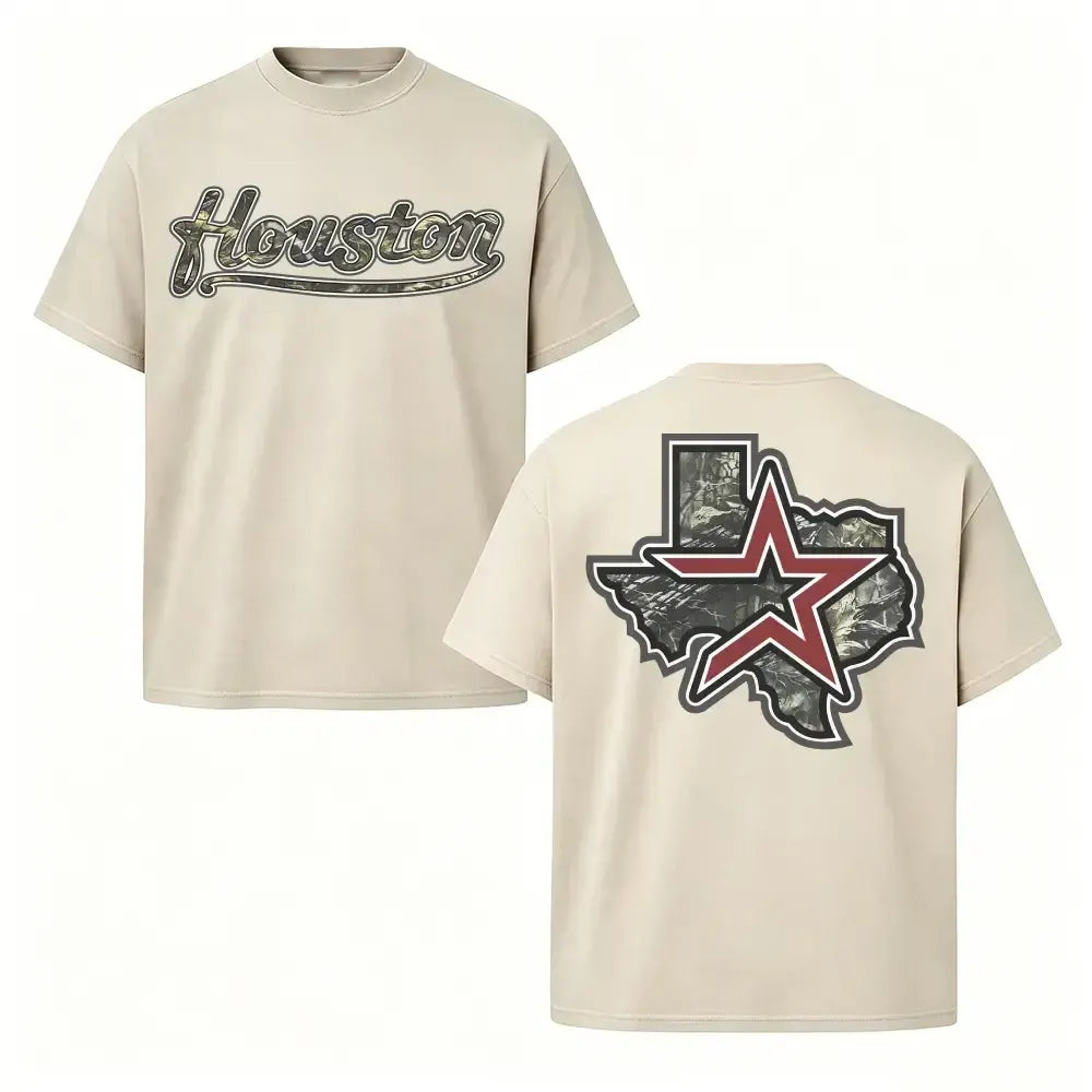 Houston Texas Camo Lone Star Graphic T-Shirt / Sweatshirt / Hoodie