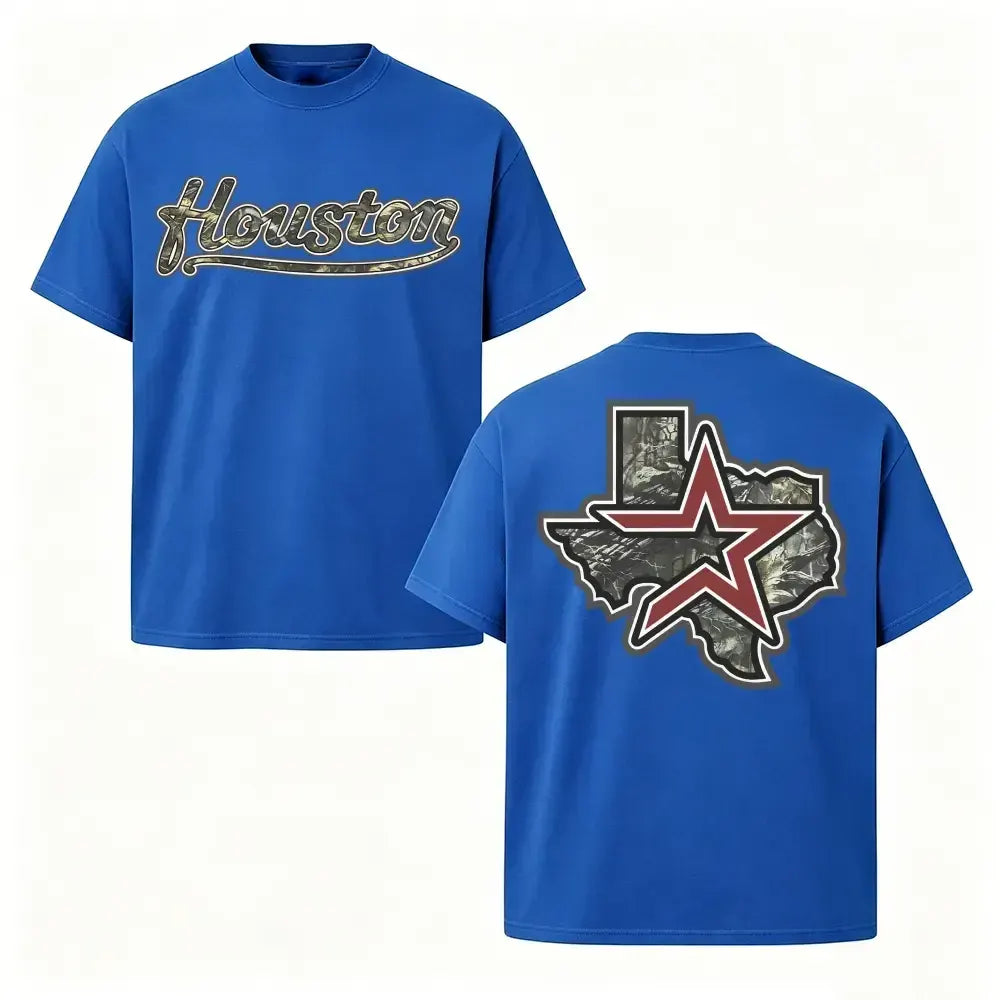 Houston Texas Camo Lone Star Graphic T-Shirt / Sweatshirt / Hoodie