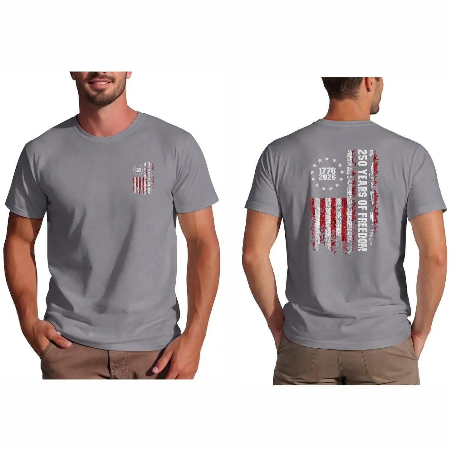 250th Anniversary American Flag 1776-2026 Patriotic Graphic T-Shirt / Sweatshirt / Hoodie