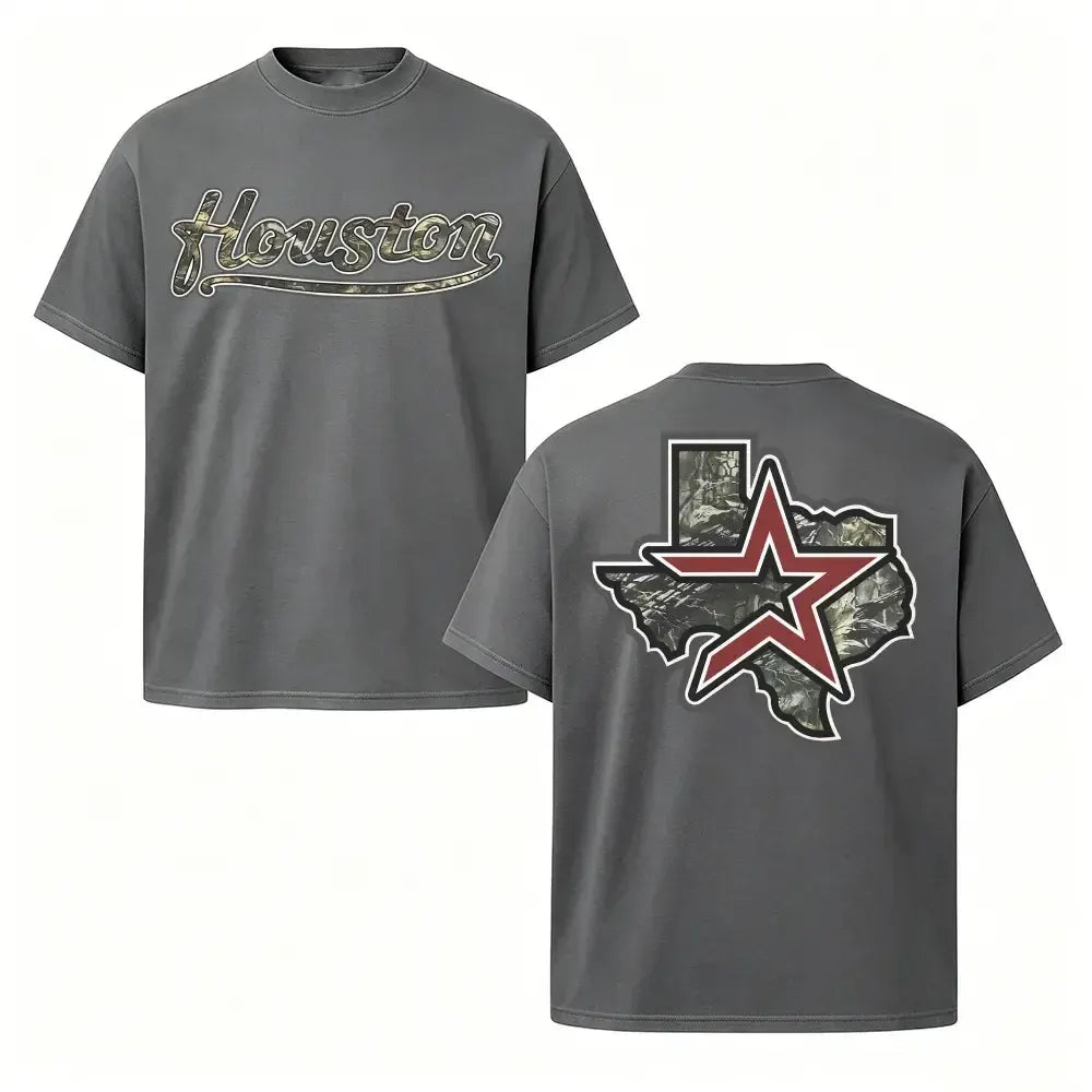 Houston Texas Camo Lone Star Graphic T-Shirt / Sweatshirt / Hoodie