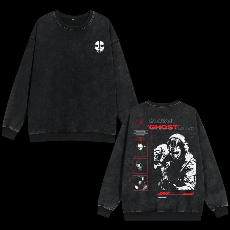 Ghost COD Double Printed T-Shirt / Sweatshirt / Hoodie
