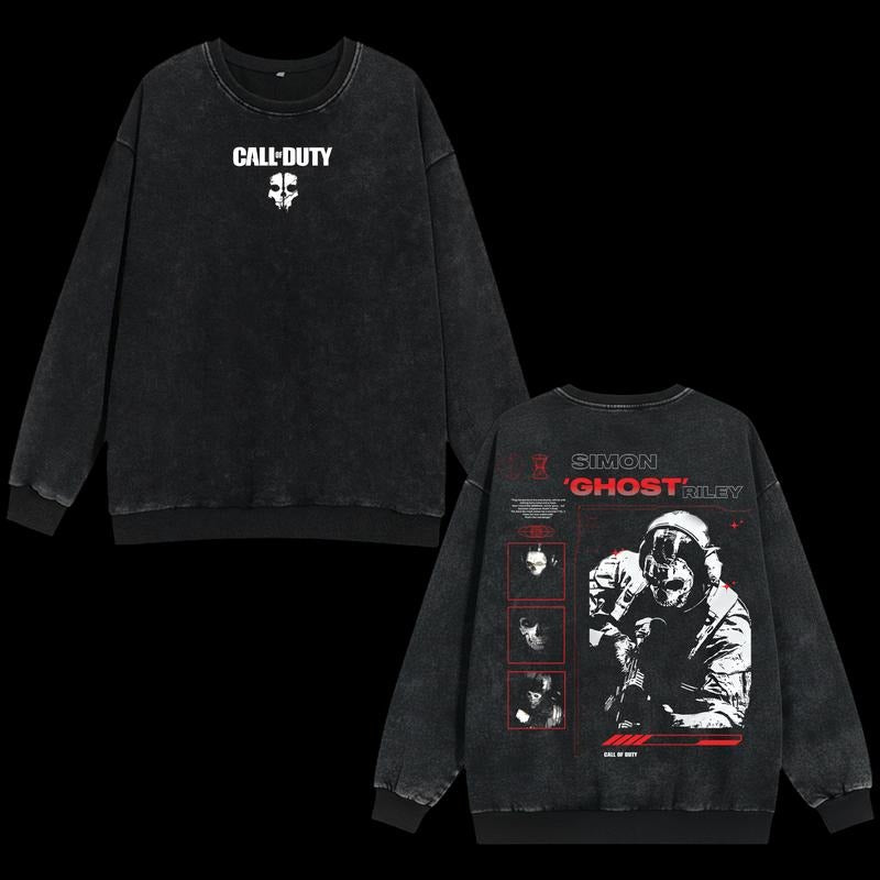 Ghost COD Double Printed T-Shirt / Sweatshirt / Hoodie