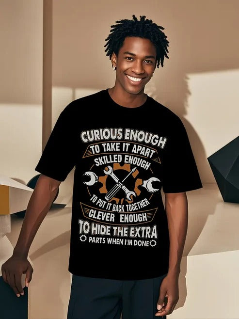 Clever Enough To Hide The Extra Parts Mechanic Humor T-Shirt / Sweatshirt / Hoodie