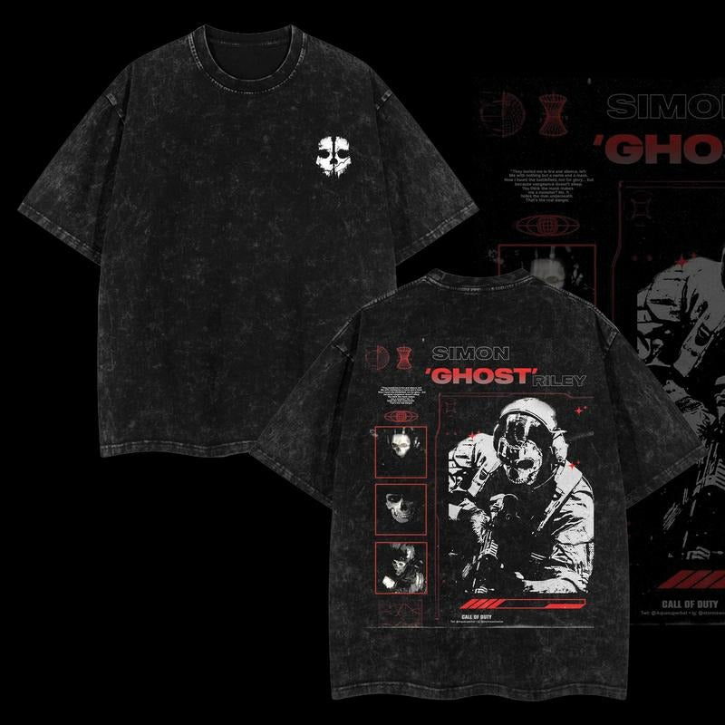 Ghost COD Double Printed T-Shirt / Sweatshirt / Hoodie