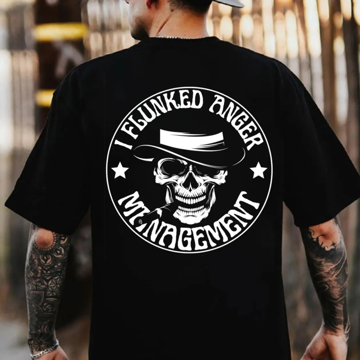 I Flunked Anger Management Smoking Skull T-Shirt / Sweatshirt / Hoodie