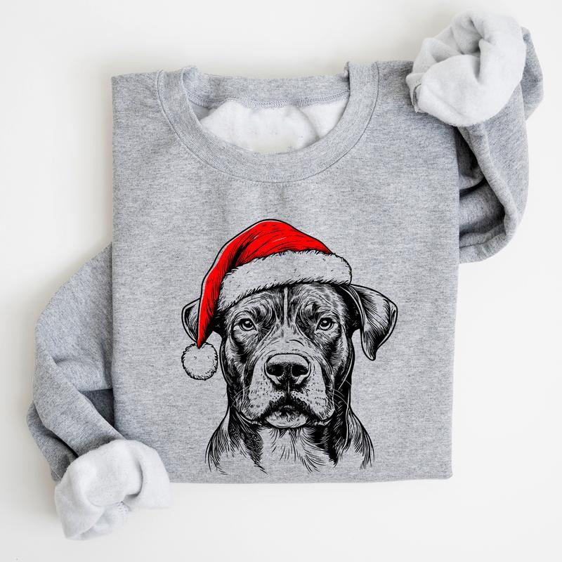 Santa Paws Christmas Dog 50 Dog Breeds in Festive  T-Shirt / Sweatshirt / Hoodie