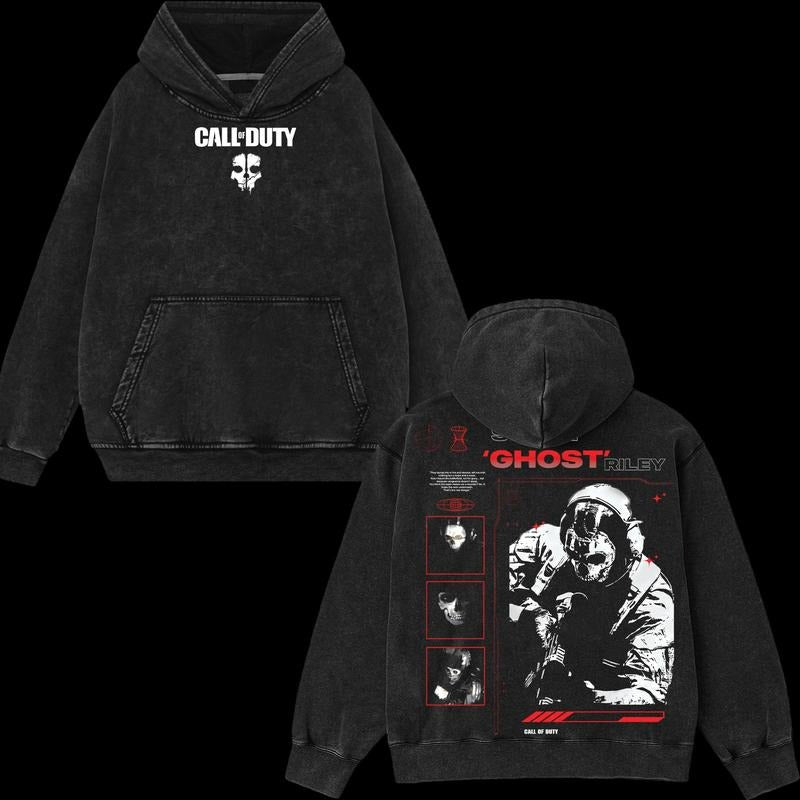 Ghost COD Double Printed T-Shirt / Sweatshirt / Hoodie