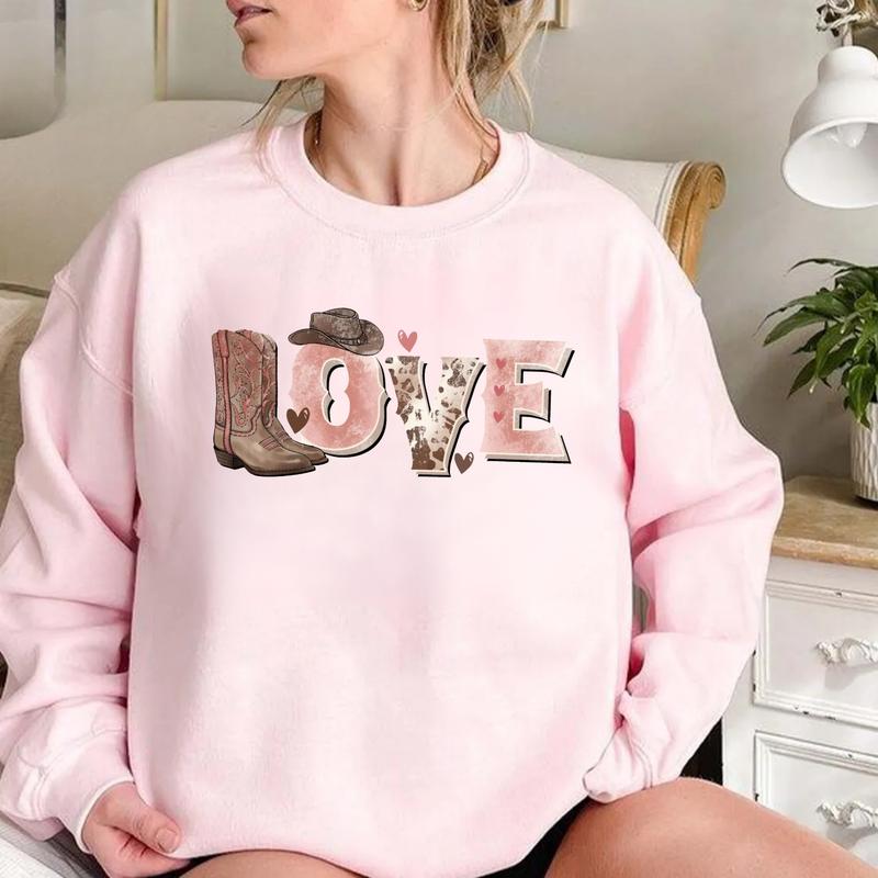Valentine’s Day Love Howdy Western Cowboy T-Shirt / Sweatshirt / Hoodie