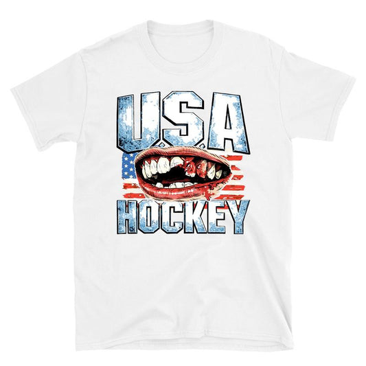 U.S.A Hockey 2026 Gold Medal Champions Bloody Teeth T-Shirt / Sweatshirt / Hoodie