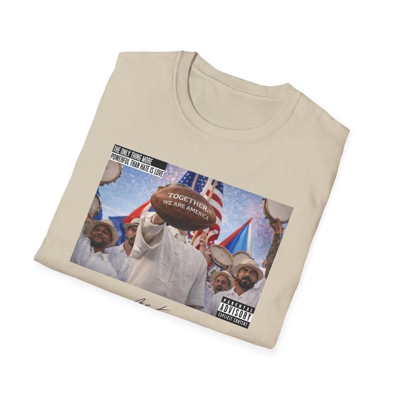 The Only Thing More Powerful Than Hate Is Love Together We Are America Retro T-Shirt / Sweatshirt / Hoodie