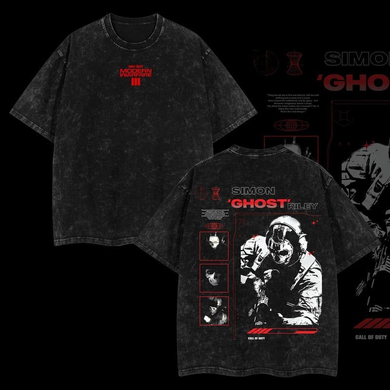 Ghost COD Double Printed T-Shirt / Sweatshirt / Hoodie