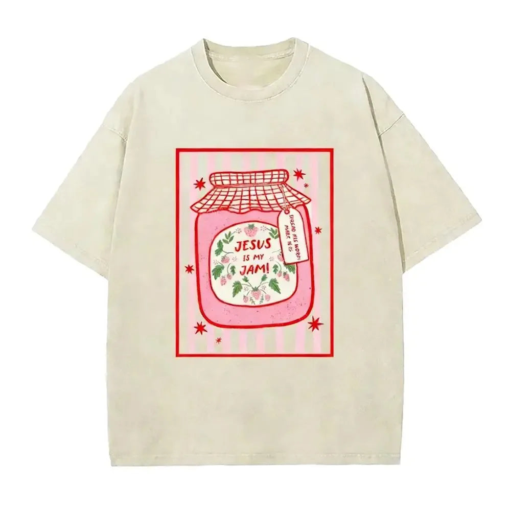Jesus Is My Strawberry Jam Jar Christian With Make His Mercy Known Tagline T-Shirt / Sweatshirt / Hoodie