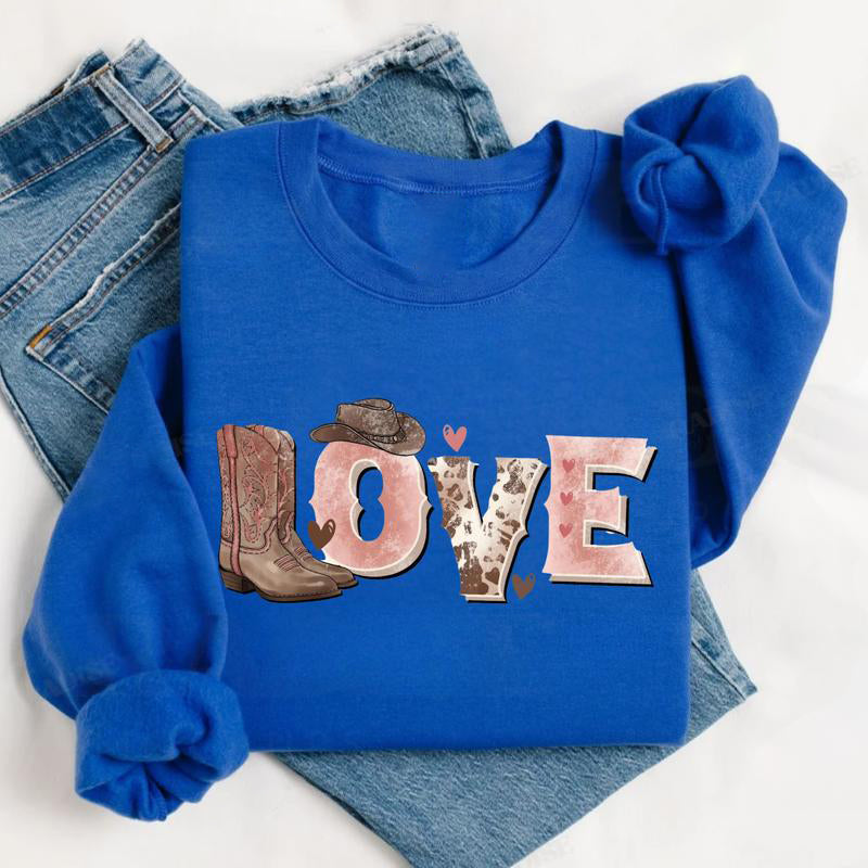 Valentine’s Day Love Howdy Western Cowboy T-Shirt / Sweatshirt / Hoodie
