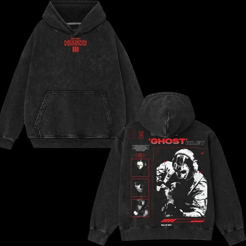Ghost COD Double Printed T-Shirt / Sweatshirt / Hoodie