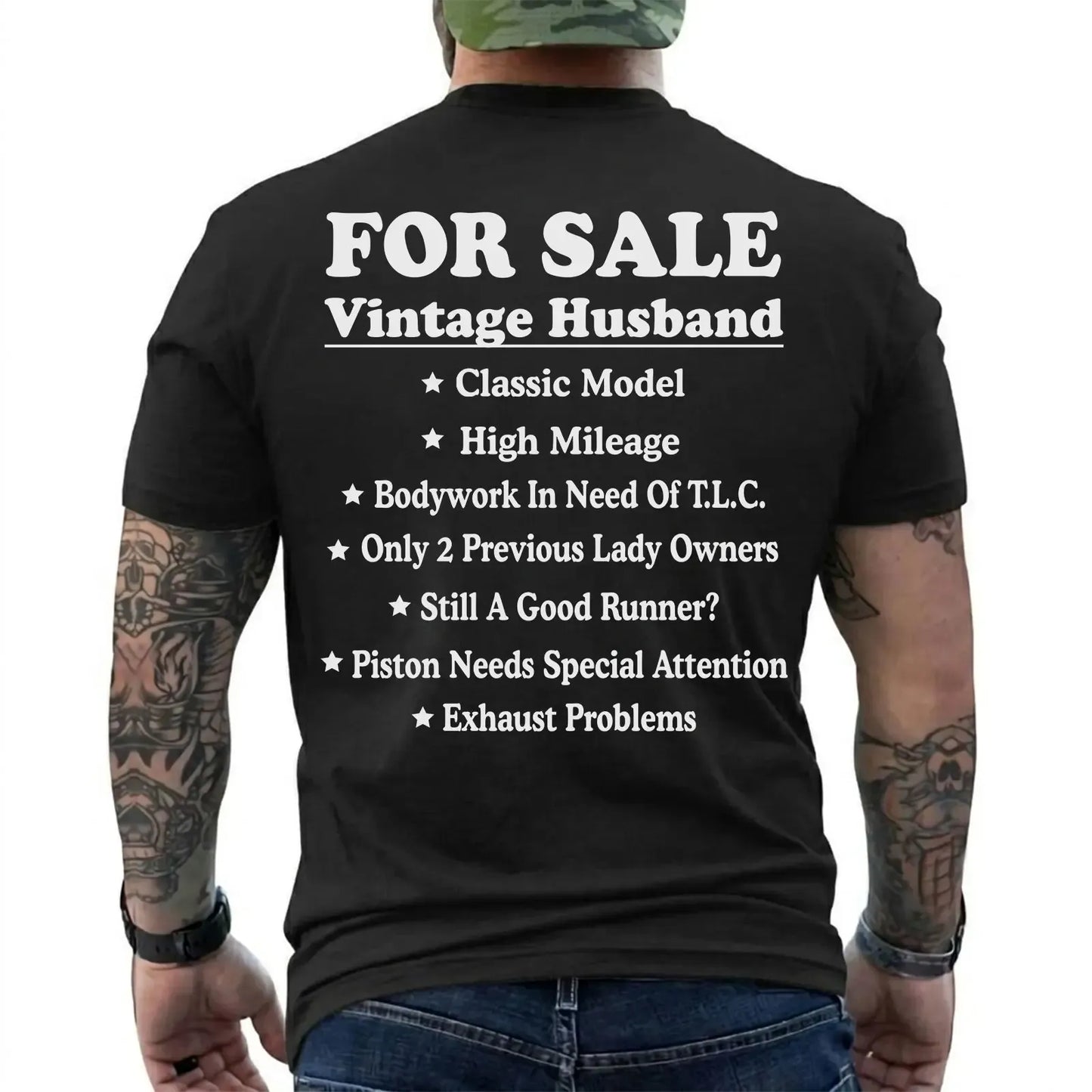 Vintage Husband For Sale Funny Graphic T-Shirt / Sweatshirt / Hoodie