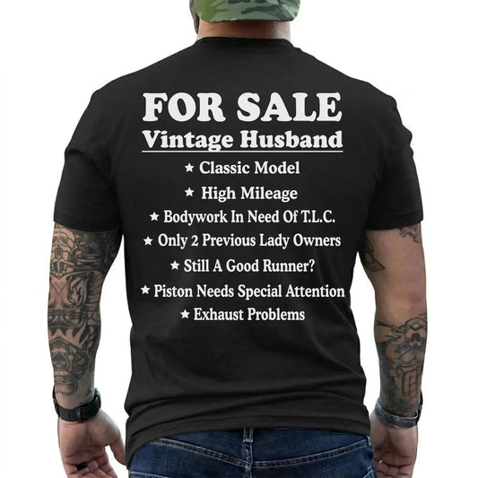 Vintage Husband For Sale Funny Graphic T-Shirt / Sweatshirt / Hoodie