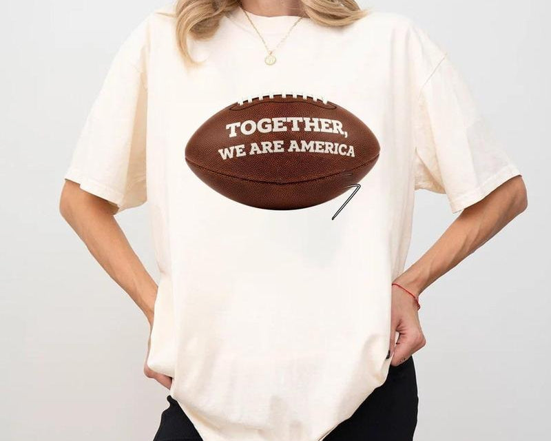 Together We Are America Vintage Football Graphic T-Shirt / Sweatshirt / Hoodie