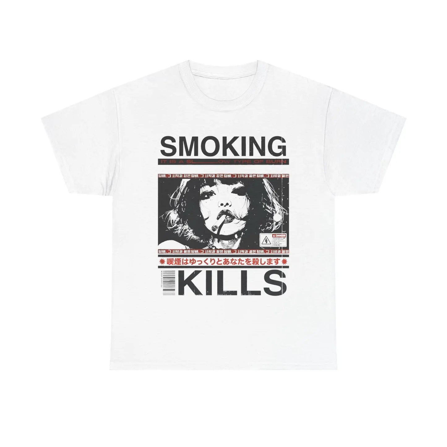 Smoking Kills Retro Manga Style Graphic T-Shirt / Sweatshirt / Hoodie