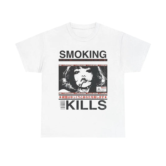 Smoking Kills Retro Manga Style Graphic T-Shirt / Sweatshirt / Hoodie